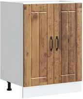 kriaukle - vidaXL Kitchen Bottom Cabinet Lucca, sena mediena (Old Wood) - 2 nuotrauka