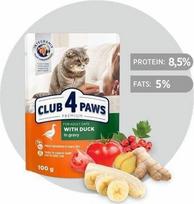 konservai club 4 paws katems - Club 4 Paws Premium konservai katėms su antiena padaže, 100 g - 1 nuotrauka