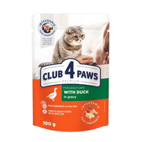 konservai club 4 paws katems - Club 4 Paws Premium konservai katėms su antiena padaže, 100 g - 3 nuotrauka