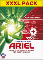 Ariel +Ultra Oxi Effect skalbimo milteliai, 3.85 kg