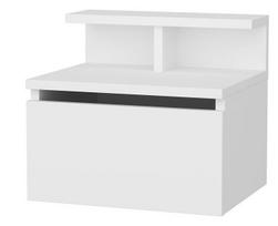 naktinis staliukas 35 x 35 - Kalune Design Alice 322RTC1605, baltas (White) - 3 nuotrauka