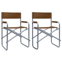lauko kedes ruda - Režisieriaus kėdės Home4you, ruda (Brown), 2vnt. - 1 nuotrauka