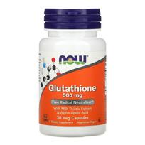 NOW Foods Glutationas 500 mg, 30 kapsulių