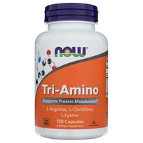 l.argininas - NOW FOODS Tri-Amino (L-argininas, L-ornitinas, L-lizinas) 120 kaps. - 1 nuotrauka