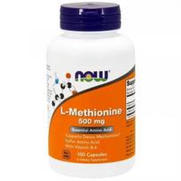 vitaminas b6 mg - Now Foods L-metioninas 500 mg, 100 kapsulių - 1 nuotrauka