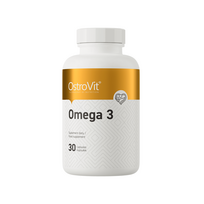 omega 3 papildai - OstroVit Omega 3 1000 mg, 30 kapsulių - 1 nuotrauka