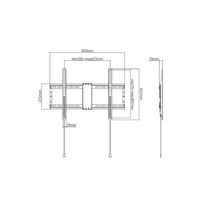 tv laikiklus - TV SET ACC WALL MOUNT 37-80"/WM-80F-01 GEMBIRD - 2 nuotrauka