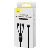 baseus 100w - Baseus Flash 3in1 USB-C/USB-A 100W 1.2m (mėlynas) - 4 nuotrauka