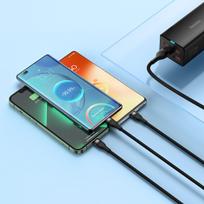 baseus 100w - Baseus Flash 3in1 USB-C/USB-A 100W 1.2m (mėlynas) - 11 nuotrauka