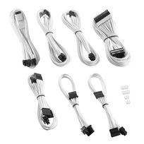 corsair laidai - CableMod C-Series PRO ModMesh 12VHPWR Cable Kit for Corsair RM, RMi, RMx (Baltas Label) - White - 2 nuotrauka