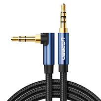Ugreen AV112 Kampinis AUX kabelis 2x mini jack 3.5mm 1.5m Mėlynas (Blue)