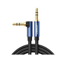 aux cable ugreen - Ugreen AV112 Kampinis AUX kabelis 2x mini jack 3.5mm 1.5m Mėlynas (Blue) - 2 nuotrauka