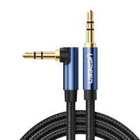 aux cable ugreen - Ugreen AV112 Kampinis AUX kabelis 2x mini jack 3.5mm 1.5m Mėlynas (Blue) - 3 nuotrauka