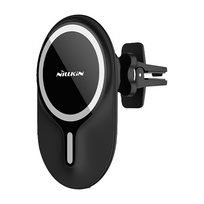 wireless telefono laikiklis - Nillkin MagRoad 10W magnetinis automobilinis telefono laikiklis, Juodas (Black) - 2 nuotrauka