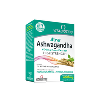 asvaganda camelia - VITABIOTICS ULTRA AŠVAGANDA (Ashwagandha), 600 mg, 30 tablečių - 1 nuotrauka