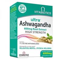 asvaganda camelia - VITABIOTICS ULTRA AŠVAGANDA (Ashwagandha), 600 mg, 30 tablečių - 3 nuotrauka