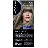 syoss plauku dazai blond - Syoss Permanent Cool Color ilgalaikiai plaukų dažai 7-46 Šalti Vidutiniai Blondinai - 3 nuotrauka