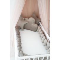 kambario lovyte - Apsaugėlė lovytei Belisima Velvet, tamsiai smėlio (Dark Beige), 230 cm - 2 nuotrauka