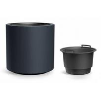 lauko vazonas antracitas - Plastikinis lauko vazonas Prosperplast Heos R Slim, antracitas (Anthracite) - 3 nuotrauka