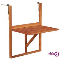 balkono stalas pakabinamas - vidaXL Pakabinamas balkono stalas, rudas (Brown), 64,5 cm x 44 cm x 80 cm - 2 nuotrauka