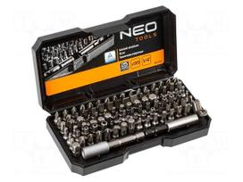 galvuciu rinkinys neo - Neo Tools 06-104, atsuktuvo antgalių rinkinys 99 vnt. - 1 nuotrauka