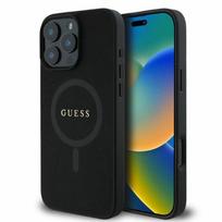 Guess "Saffiano Classic Logo MagSafe Case iPhone 16 Pro Max" Black