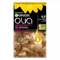 aukso dazai - Garnier Olia plaukų dažai 8.31 Aukso pelenų blondinė (Golden Ashy Blonde) - 2 nuotrauka