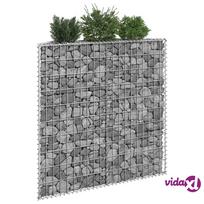 aukstas stalas - vidaXL Gabiono vazonas, galvanizuotas plienas, 100 x 20 x 100 cm, aukštas - 2 nuotrauka