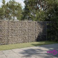 vidaXL Gabiono krepšys su dangčiu, 300x100x150cm, galvanizuota geležis