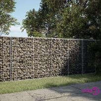 vidaXL Gabiono krepšys su dangčiu, 250x100x100cm, galvanizuota geležis