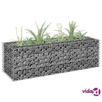 vidaXL Gabiono vazonas, 90x30x30cm, galvanizuotas plienas, aukštas