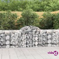 vidaXL Išlenkti gabiono krepšiai, 13vnt., 200x50x80/100cm, geležis