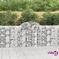 vidaXL Išlenkti gabiono krepšiai, 10vnt., 200x30x100/120cm, geležis