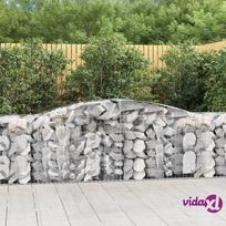 vidaXL Išlenkti gabiono krepšiai, 20vnt., 400x50x80/100cm, geležis