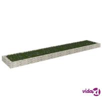 vidaXL Aukštas gabiono lovelis, 500x100x20cm, galvanizuotas plienas