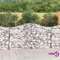 vidaXL Išlenkti gabiono krepšiai, 5vnt., 200x50x100/120cm, geležis