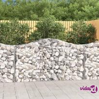 vidaXL Išlenkti gabiono krepšiai, 30vnt., 200x50x100/120cm, geležis