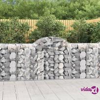 vidaXL Išlenkti gabiono krepšiai, 6vnt., 200x50x100/120cm, geležis