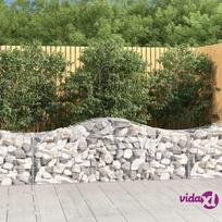 vidaXL Išlenkti gabiono krepšiai, 12vnt., 200x50x60/80cm, geležis