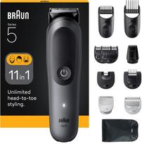 Braun All-in-One Series 5 AIO5560 plaukų kirpimo mašinėlė Juoda, Pilka