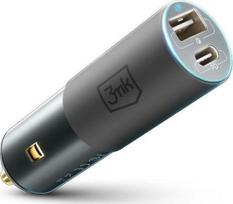 3mk Hyper Car Charger 100W 1xUSB-C + 1xUSB-A