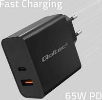 5v 3a - QOLTEC 51024 Charger 65W / 5-20V / 3-3.2 - 3 nuotrauka