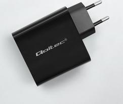 5v 3a - QOLTEC 51024 Charger 65W / 5-20V / 3-3.2 - 5 nuotrauka
