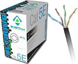 tinklo kabelis 100 m - A-Lan Patch Cable UTP CAT 5e 305 m Black - 1 nuotrauka