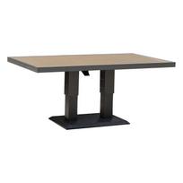 pigu lt valgomojo stalai - Lauko stalas PARKER, pilkas (Grey), 150 cm x 90 cm x 52-75 cm - 2 nuotrauka