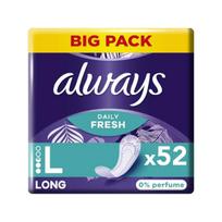 ALWAYS LONG, higieniniai įklotai be kvapiųjų medžiagų, 52 vnt.