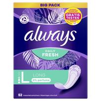 daily paketai - ALWAYS LONG, higieniniai įklotai be kvapiųjų medžiagų, 52 vnt. - 2 nuotrauka