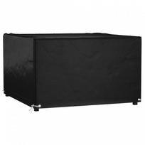tentai 8 x 8 - vidaXL Sodo baldų uždangalas, juodas (Black), 132 x 132 x 80 cm - 1 nuotrauka