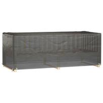 lauko baldu tentai - vidaXL Sodo baldų uždangalas, juodas (Black), 192 x 82 x 65 cm - 2 nuotrauka