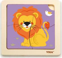 mediniai padekliukai - Viga Dėlionė 4 vnt. - Liūtas (Lion) 51316 - 3 nuotrauka